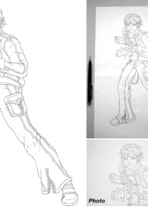 300x420 Ben Anime Girl 3 Pencil Drawing