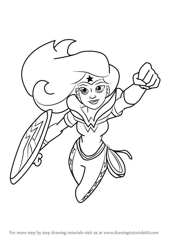 596x843 Drawing How To Draw Superhero Girl Flyinglso How To Draw