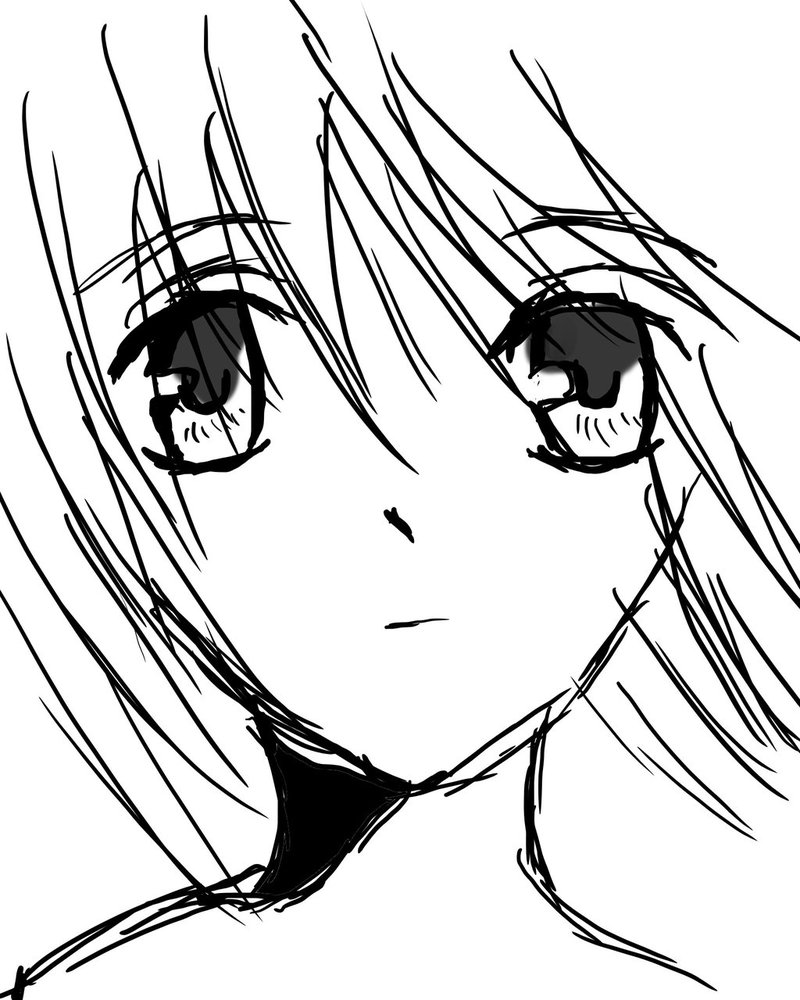 800x1000 Anime Girl Front View By Mitsukokami