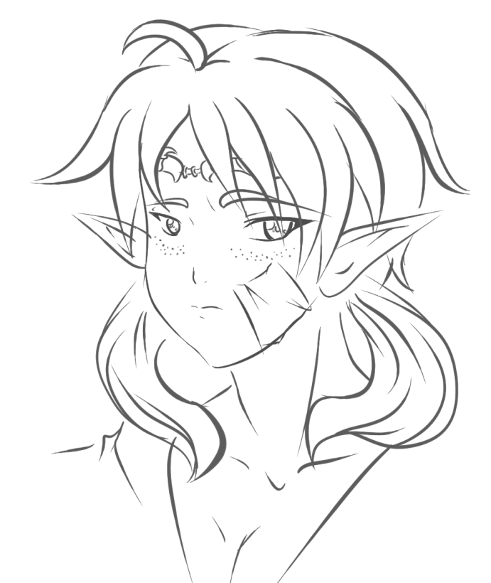 691x820 Drawn Elf Elf Face