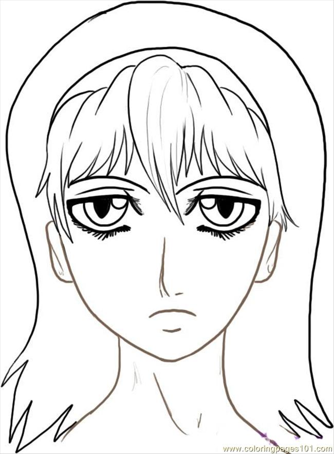 650x884 Anime Face Coloring Step By People Draw Japanese