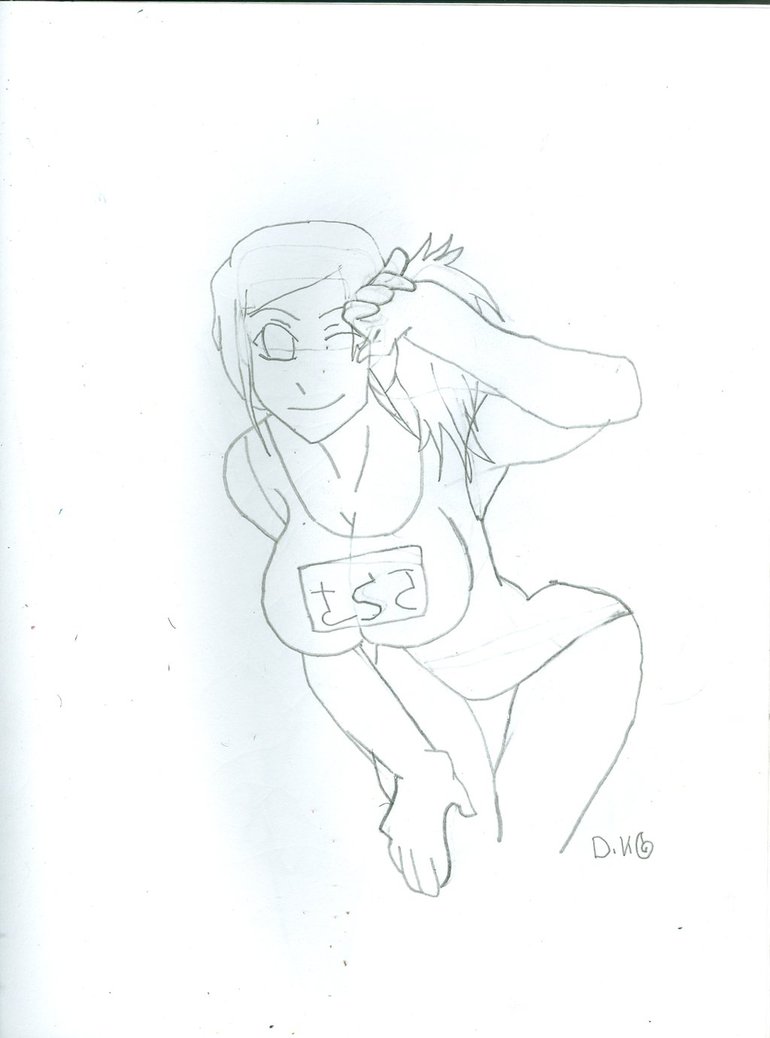 770x1038 Anime Girl In Swimsuit 2(Commission) By Xmen1000