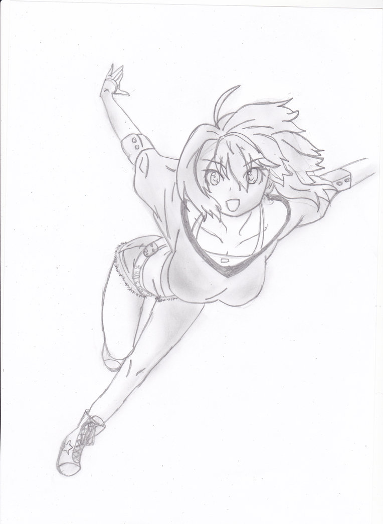 764x1046 Running Girl By Kittyinblue