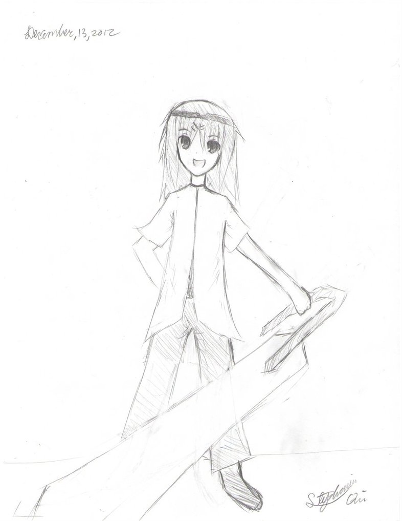 786x1017 Anime Girl Holding A Sword By Animefreaksq19