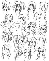 201x251 Anime Hair Sketches 2 Drawingspaintings Hair