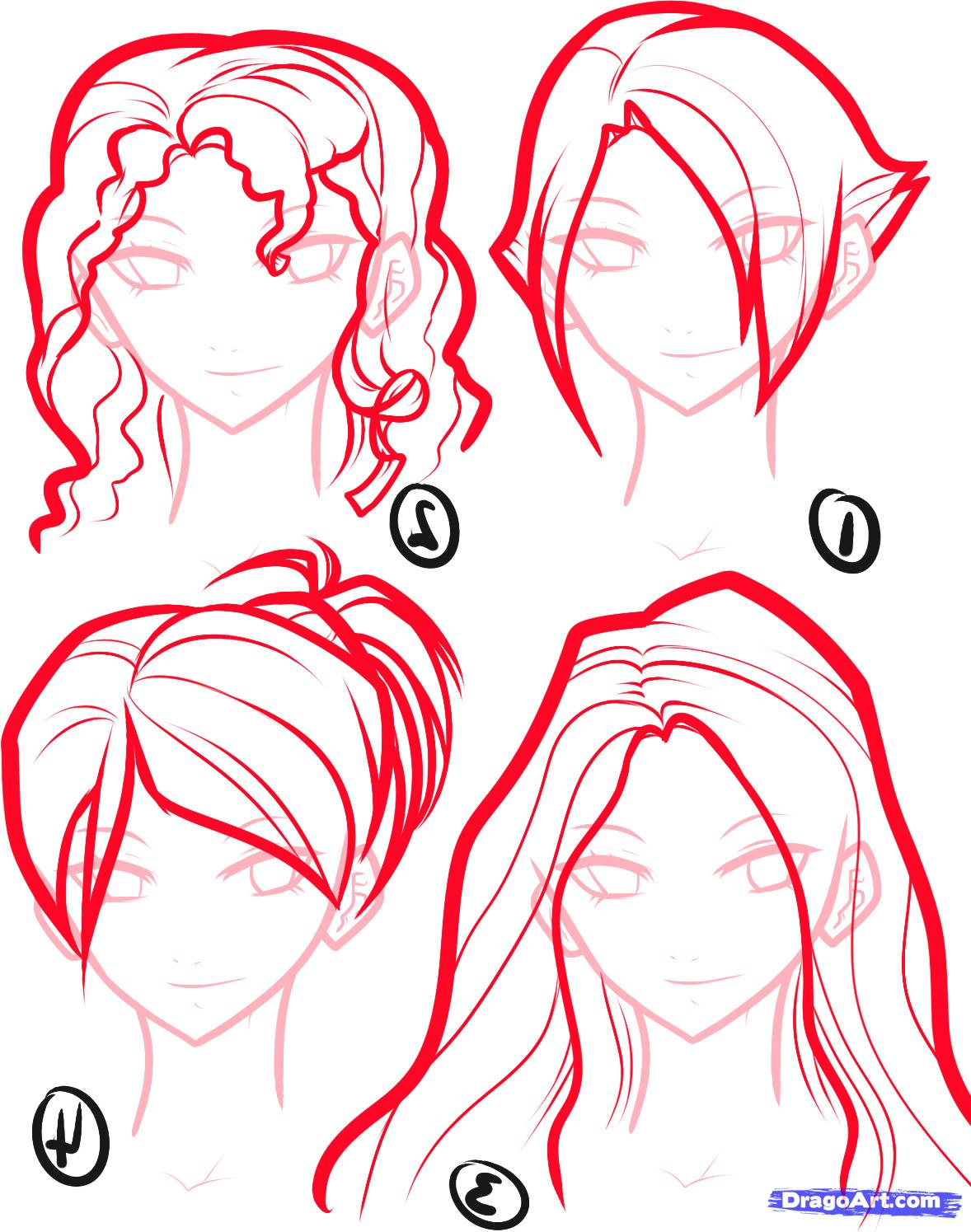 1178x1495 Step By Step Anime Hair