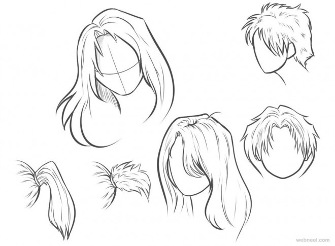 660x485 Draw Anime Hair 24