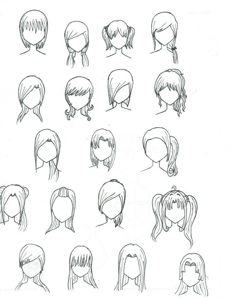 Hairstyles Girls Drawing : How To Draw A Girl With Double Buns ...