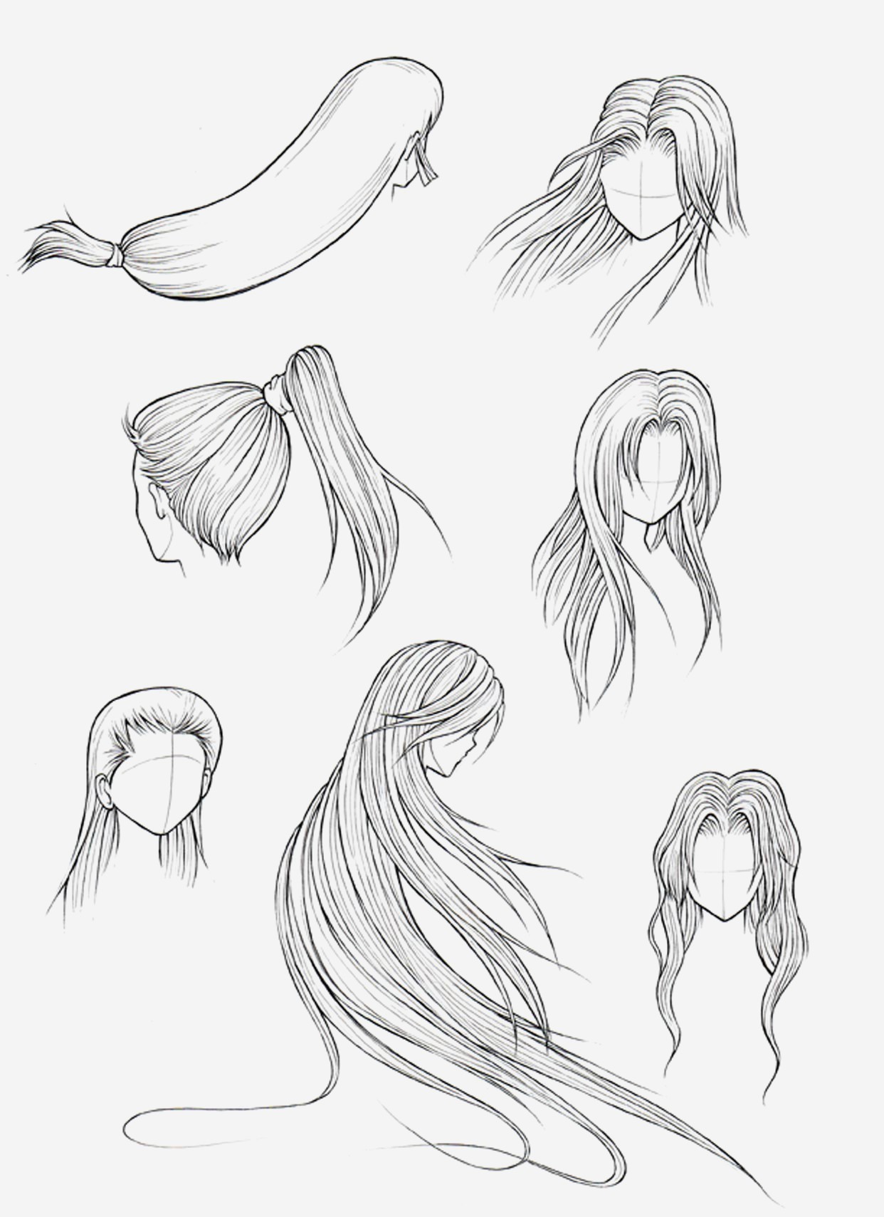 Anime Hairstyles Drawing at GetDrawings.com | Free for ...