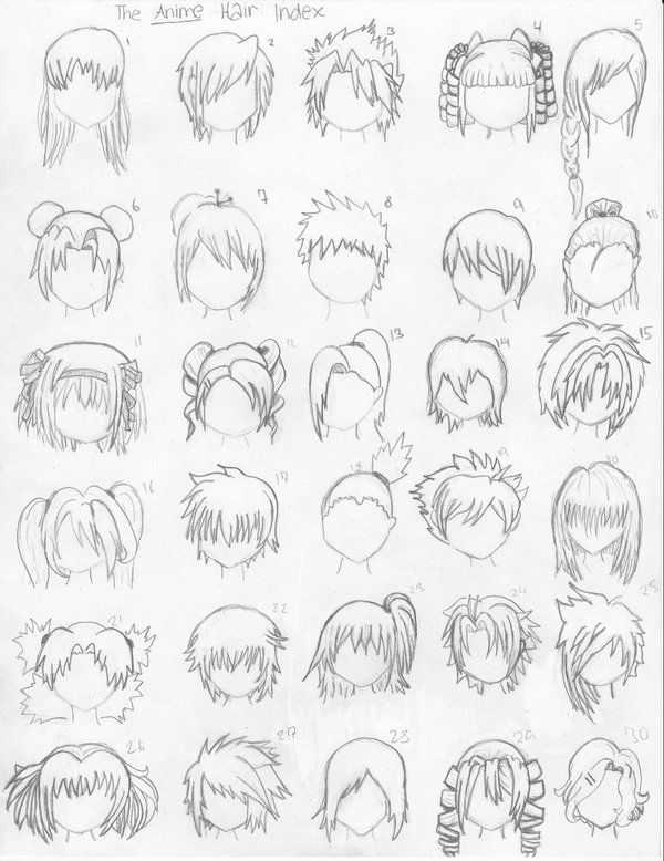 600x778 How To Draw Anime Hair Steps Amp Ideas From Women