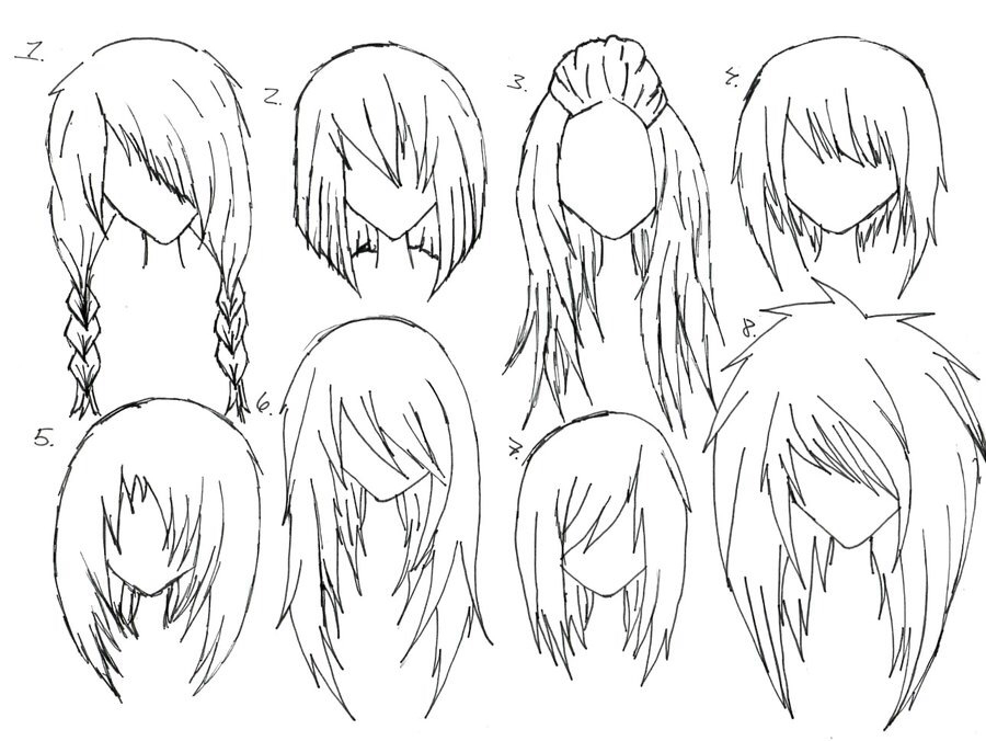 900x676 Love Anime Hair Idraw Anime Hair, Drawing