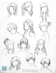 Anime Hairstyles Drawing at GetDrawings | Free download