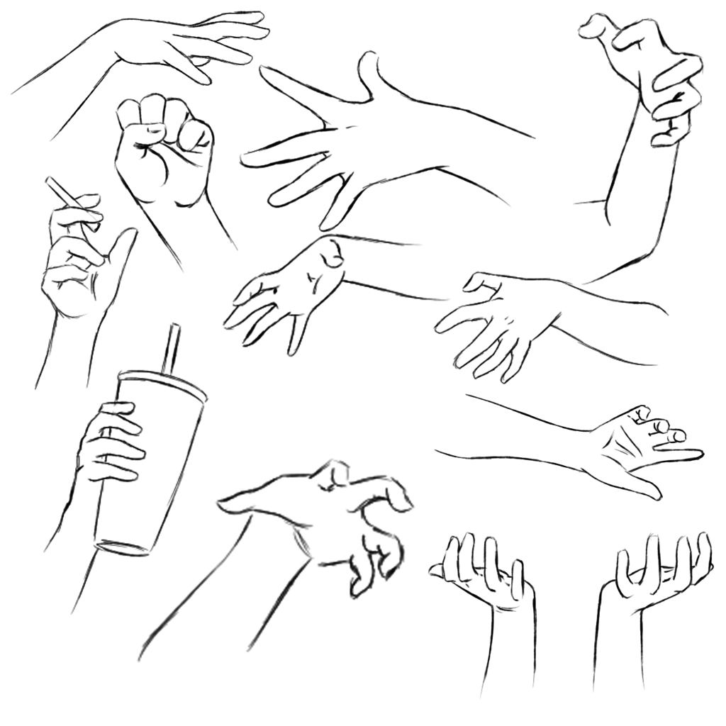 1024x1024 Hand Practice 1 By Ruuruu Chan