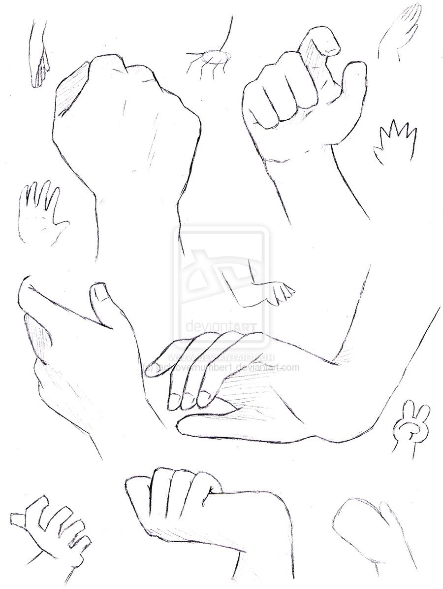 900x1195 Drawing Anime Hands Tutorial