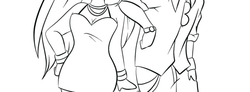 851x315 Emo Anime Couples Coloring Pages Cute Girl Drawing Boy