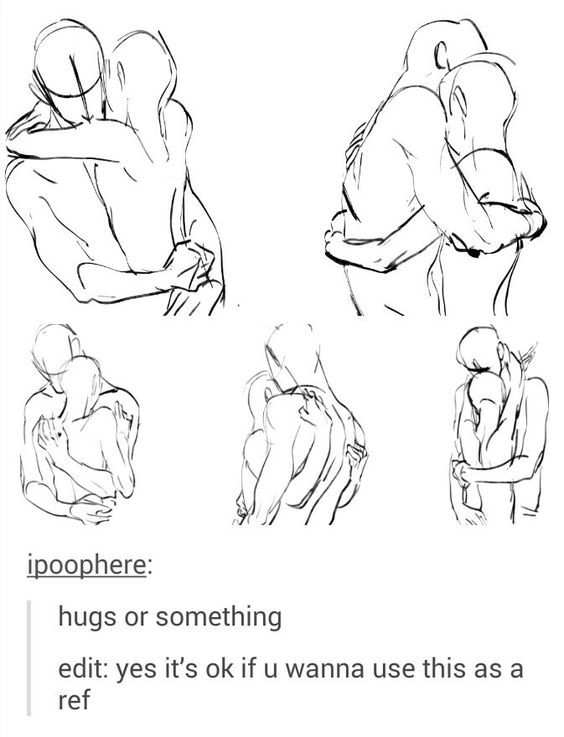564x737 How To Draw Hugspeople Hugging