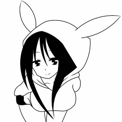 400x400 Anime Girl With Bunny Jacket By Sahyuti