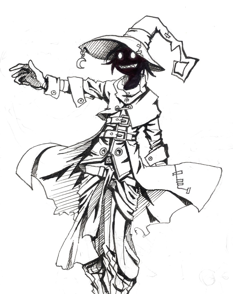 817x1033 Black Mage Jump By Jump Button