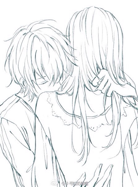 446x604 Anime Kiss Sketch