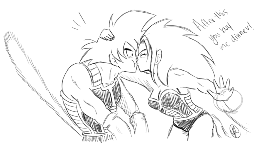 900x496 Kiss Sketch By Budgies