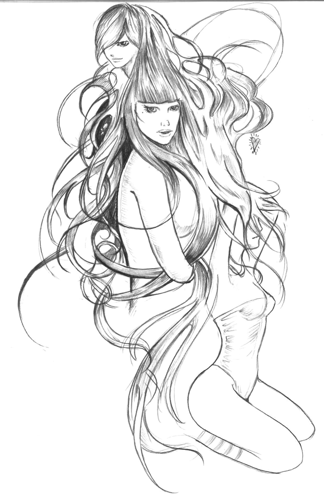 1240x1920 Anime Kiss Drawings In Pencil