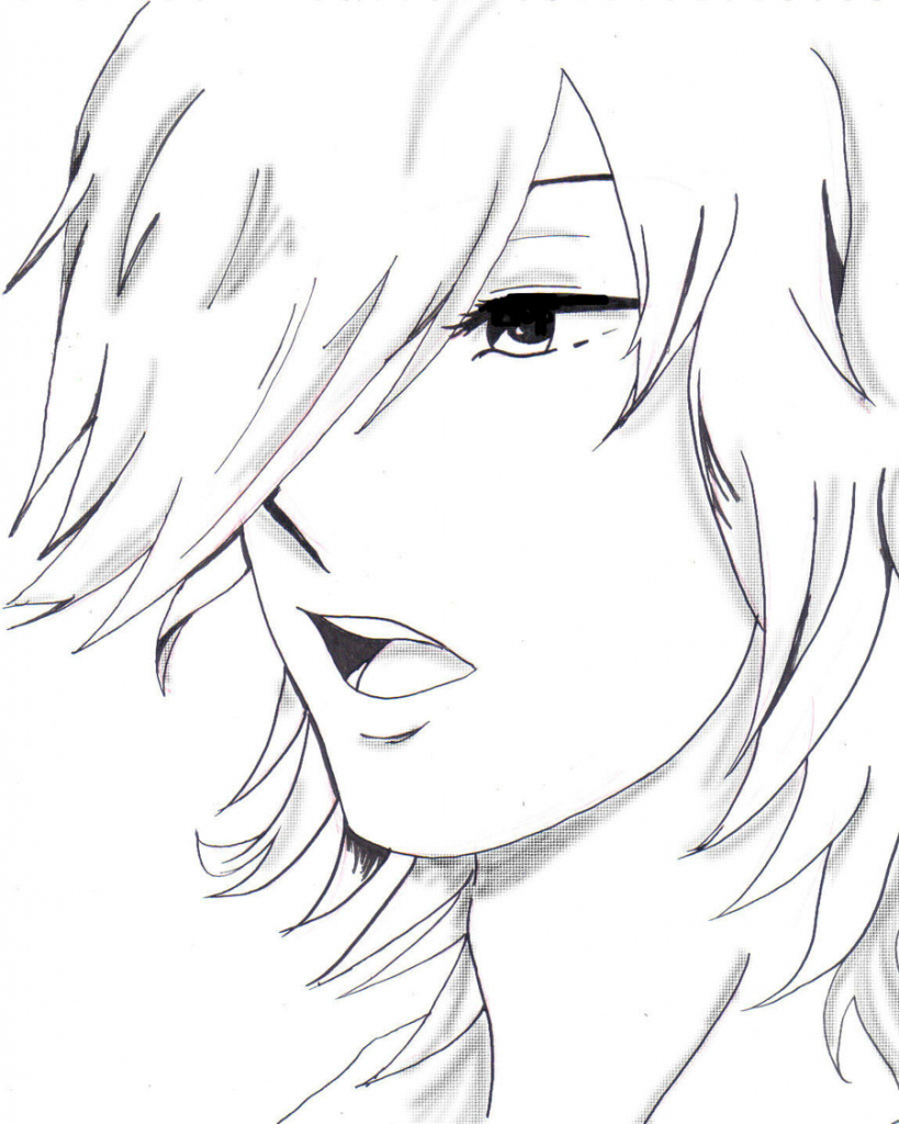 819x1024 Easy Drawing Anime How To Draw A Anime Boy Easy Drawing A Basic