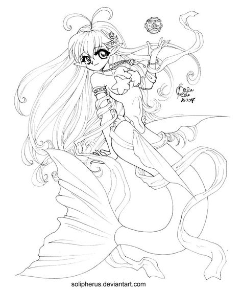 474x567 Hypergeneric Anime Mermaid By Solipherus