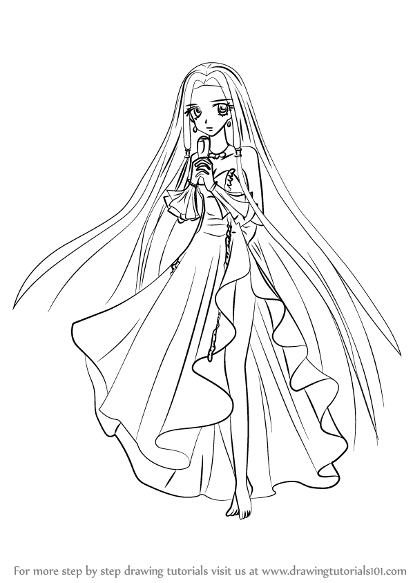 598x844 Learn How To Draw Sara From Mermaid Melody (Mermaid Melody) Step