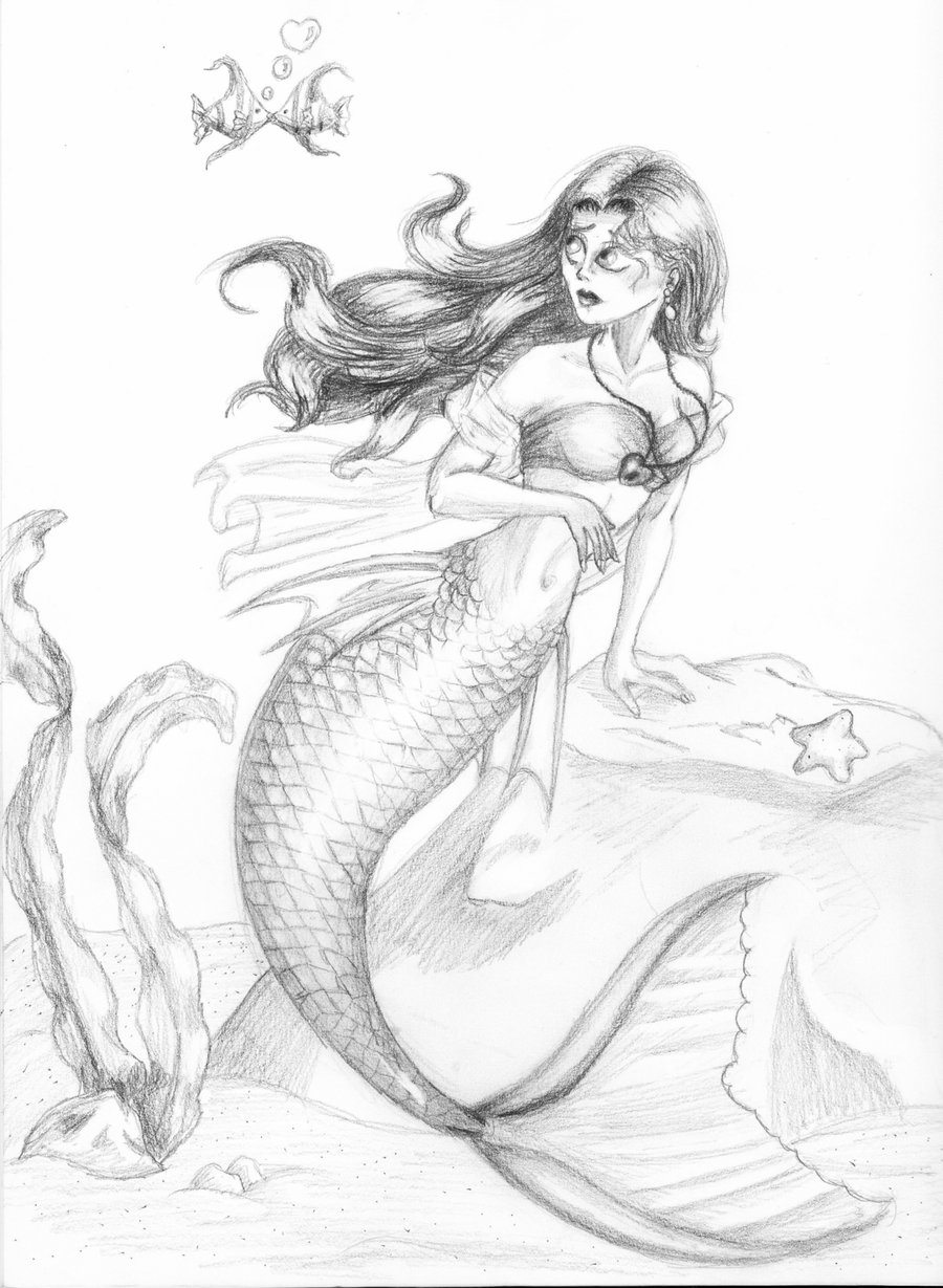 900x1229 Sad Mermaid By Ashivialpha