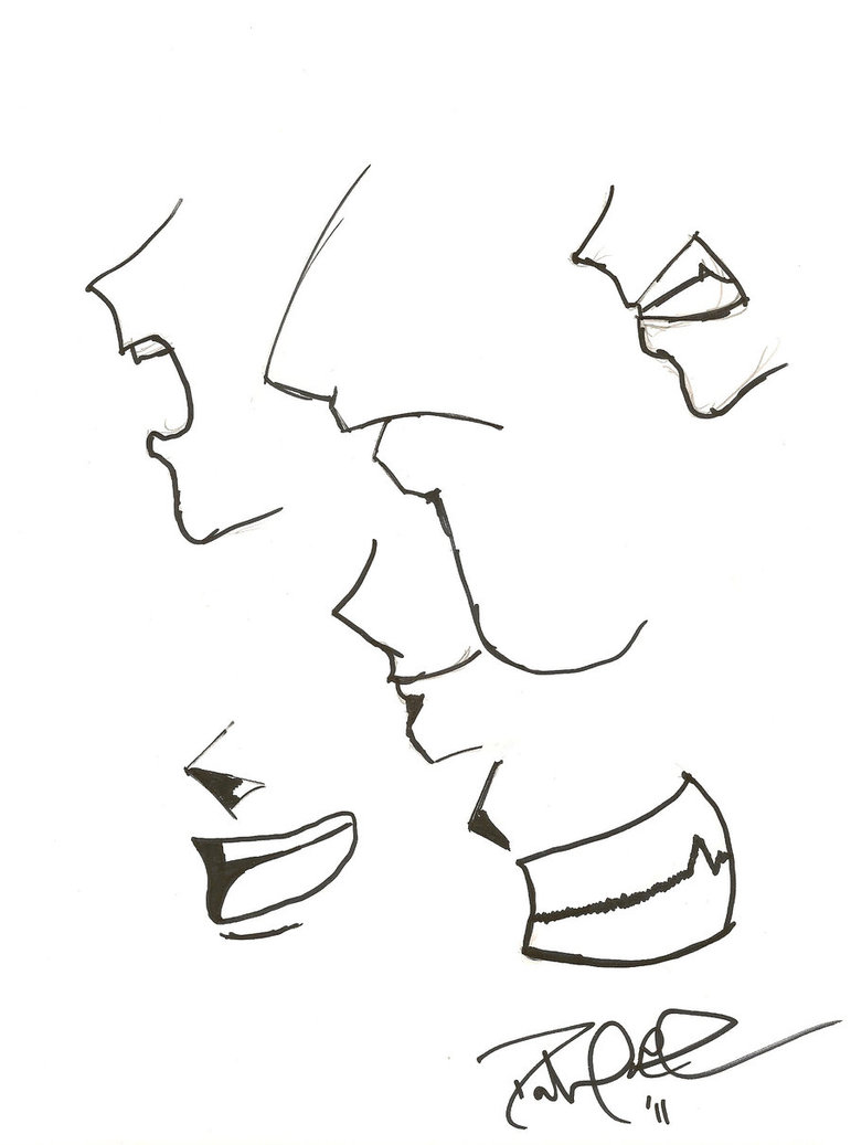 771x1037 Anime Face And Mouth Practice By Odstfng