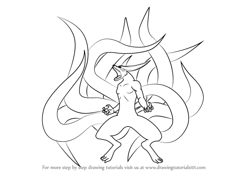 800x566 Learn How To Draw Kurama From Naruto (Naruto) Step By Step