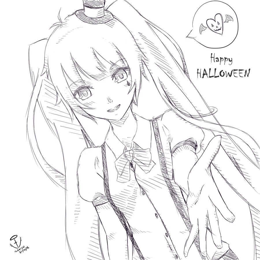 900x900 Anime Halloween Drawings Fun For Christmas
