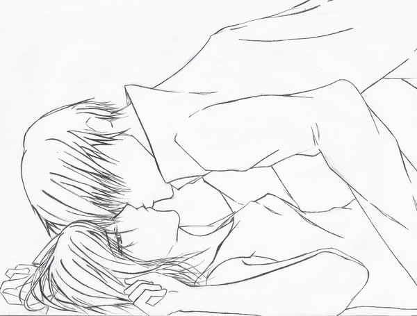 600x455 Drawn Kissing Anime Draw