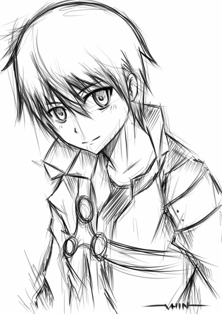 752x1063 Photos Sketches Of Anime Characters,
