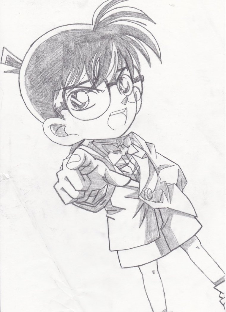 761x1049 Conan Edogawa (Speed Drawing) By Schneefuechsin