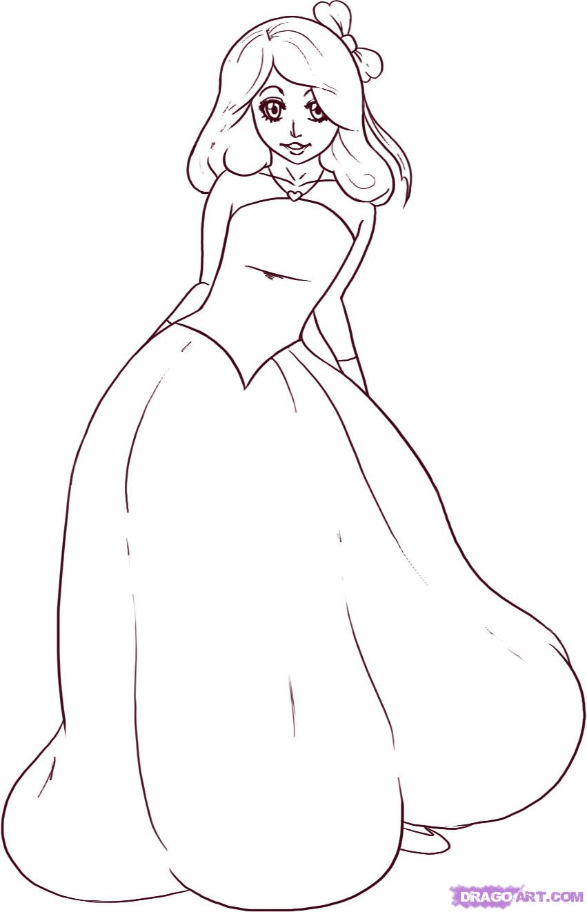 Anime Princess Drawing