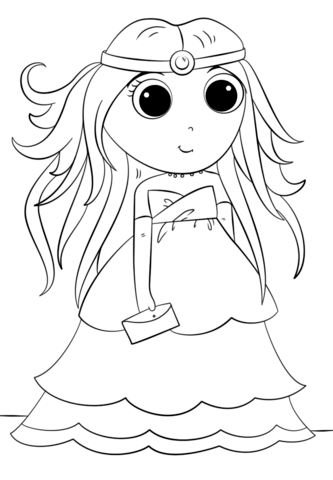 333x480 Anime Princess Coloring Page Free Printable Coloring Pages