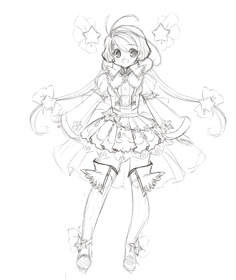 820x974 Star Princess Concept Sketch By Manouazumi