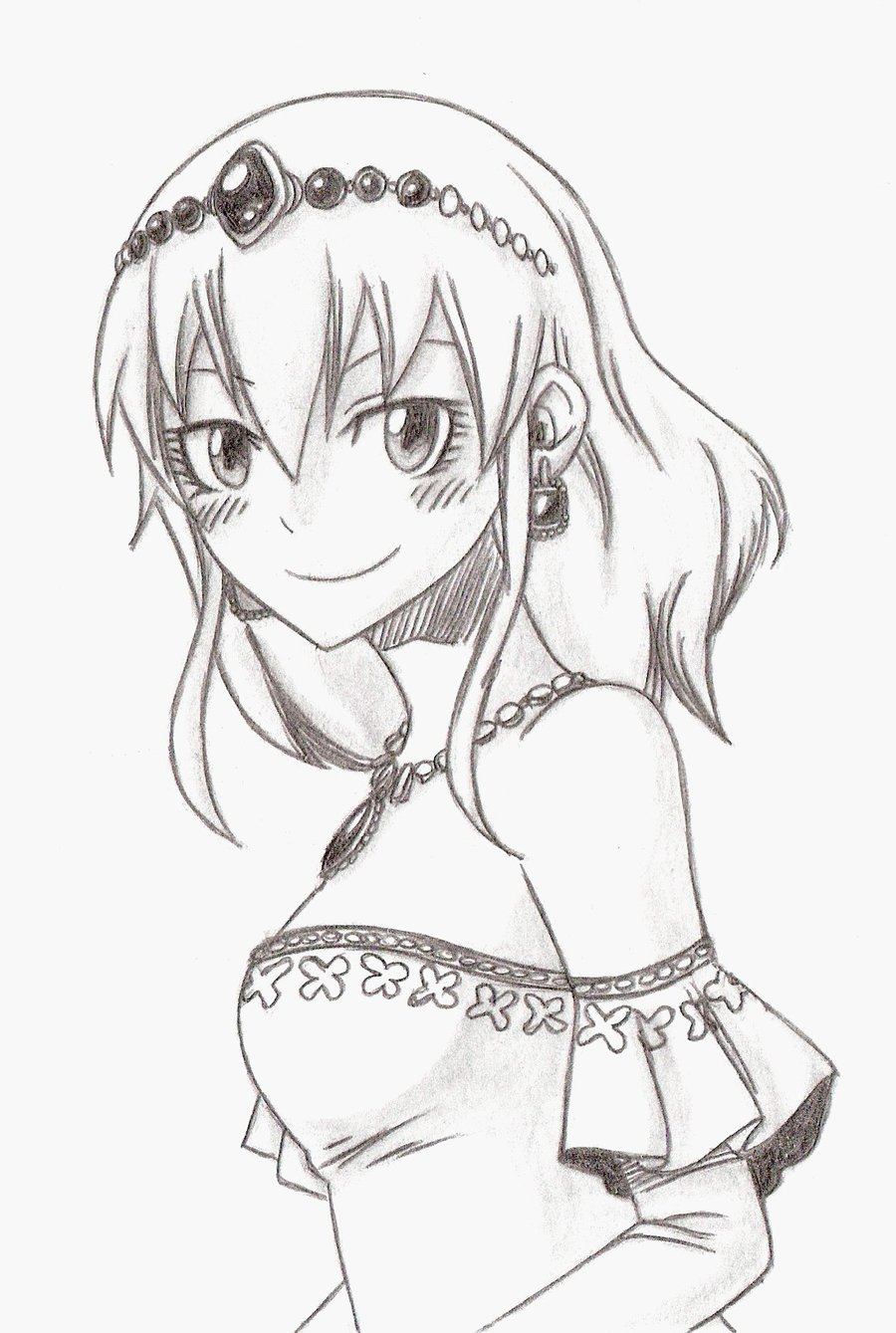 900x1339 Anime Princess Drawing