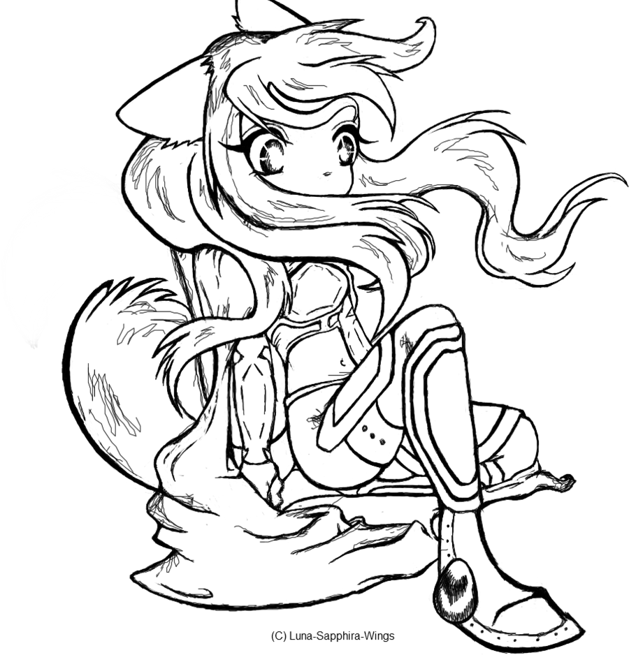 900x938 River, Anime Pup By Luna Sapphira Wings