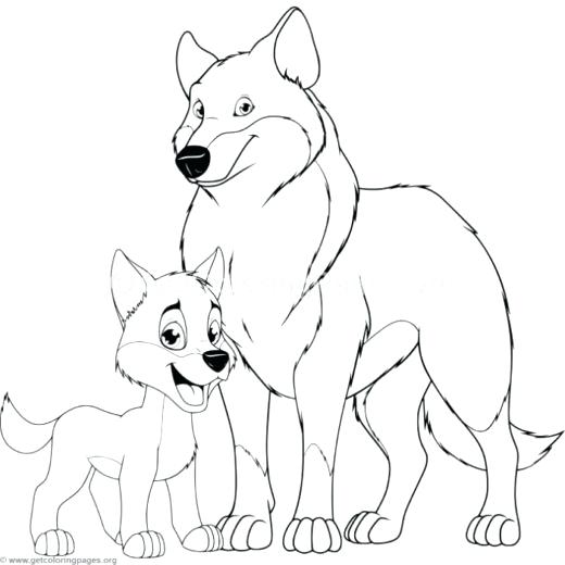 520x520 Wolf Pup Coloring Pages Omnitutor.co
