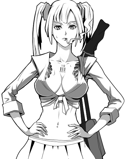 435x547 School Girl Bw By Mikazukishigure