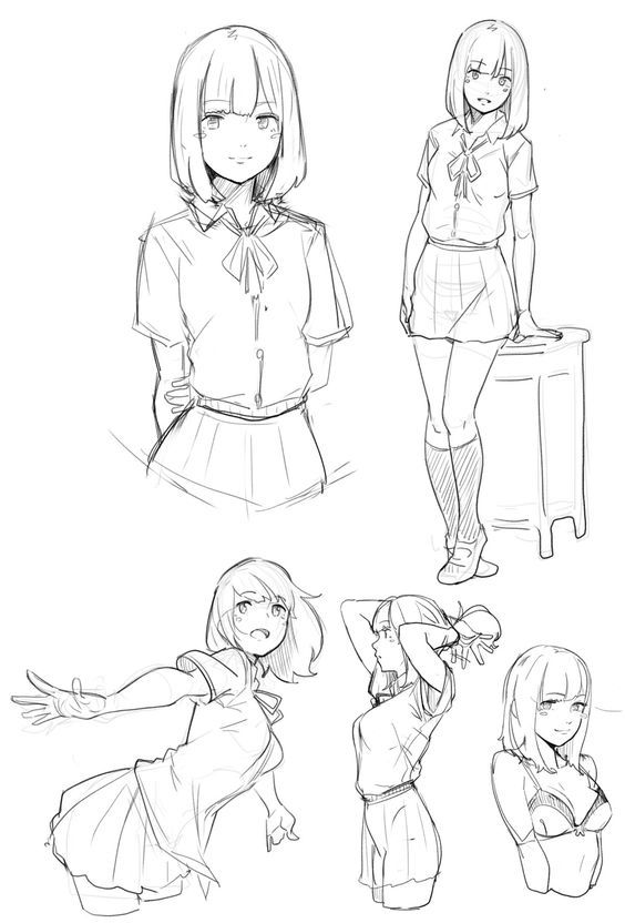 564x832 Schoolgirl Poses