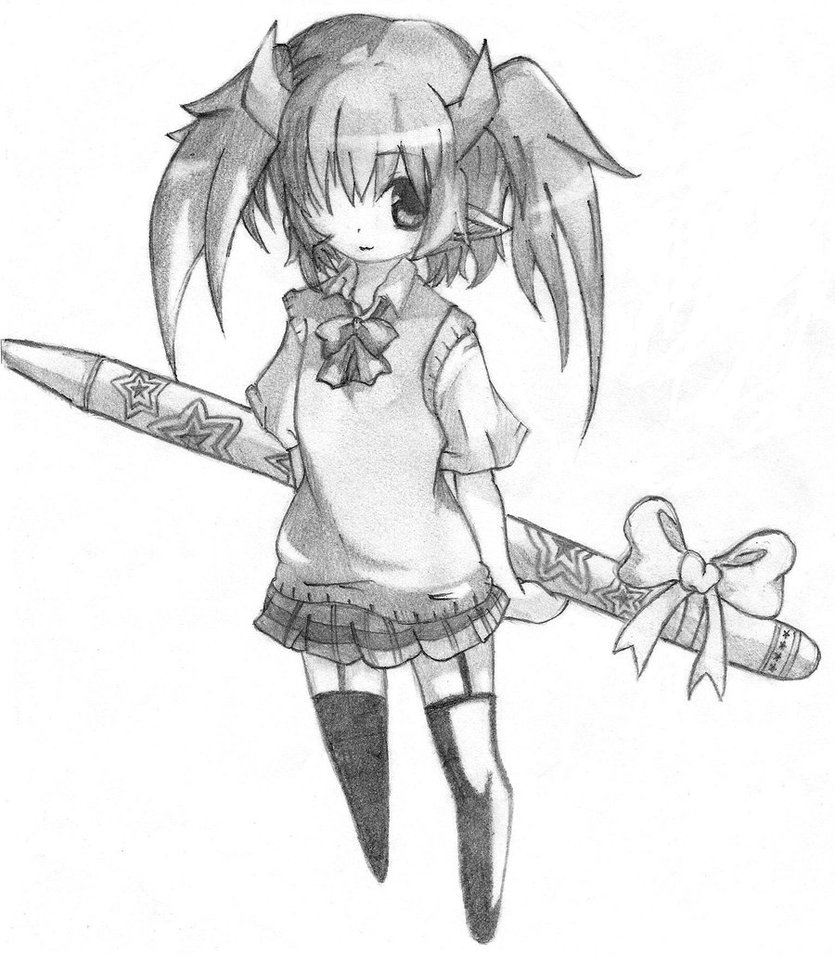 835x957 School Girl Chibi By Blueze