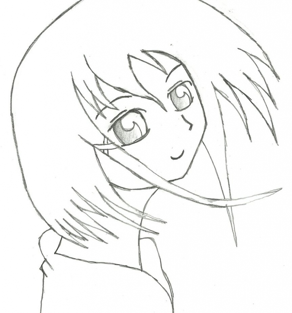 Anime Simple Drawing at GetDrawings | Free download