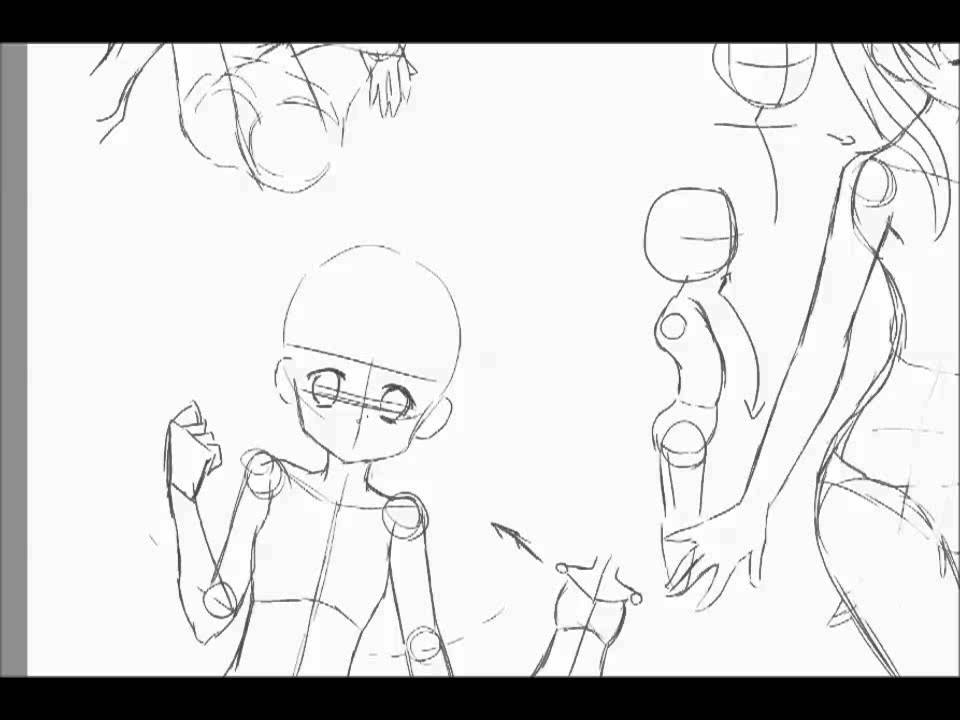 960x720 Short Anatomy Tutorial (Manga Style) Paint Tool Sai