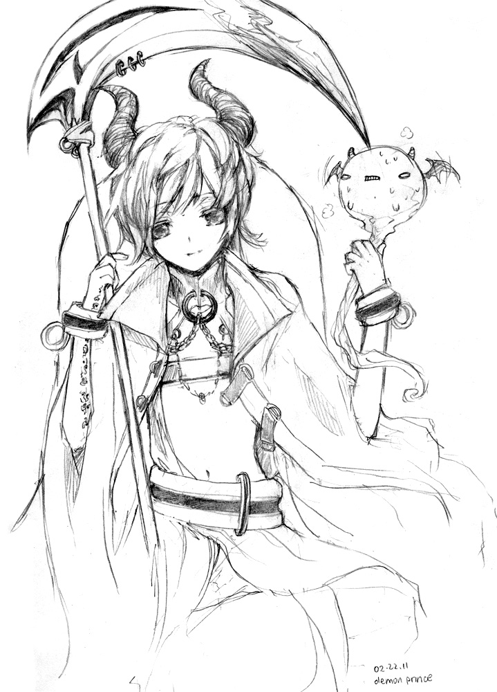 719x1000 Tumblr Sketch Demon Prince By Aku Ri Ru
