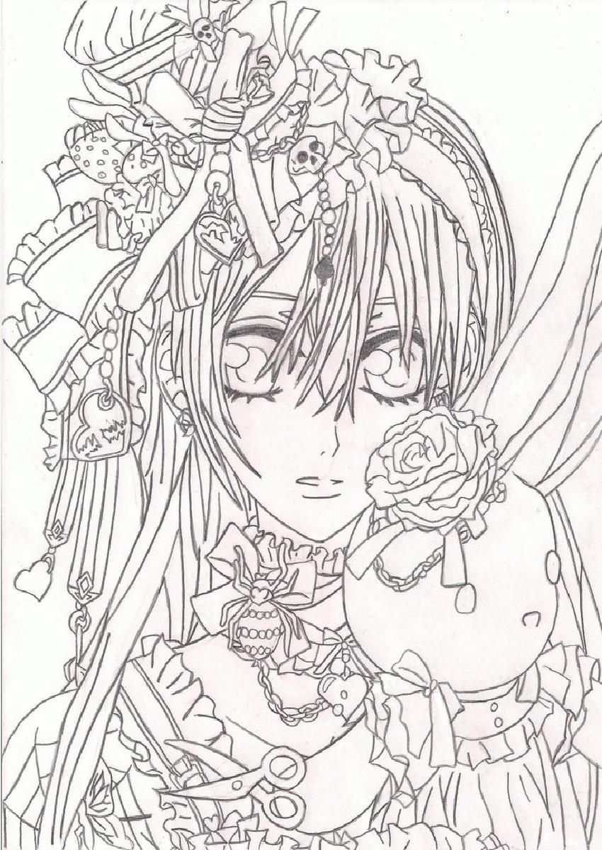 850x1200 Anime Vampire Coloring Pages Coloring Sheets