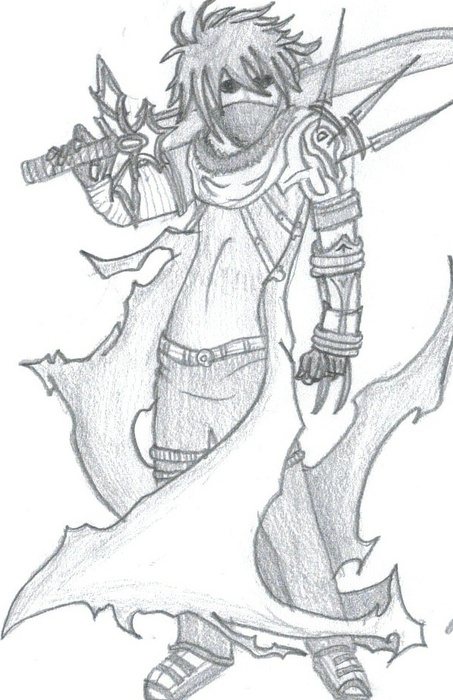 453x700 Anime Warrior Guy By Cutekttie On Newgrounds