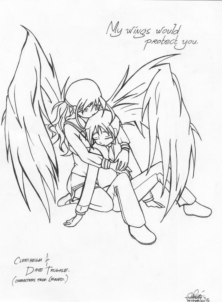 767x1042 My Wings Would Protect You. By Hasayuni